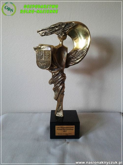 lider przedsiębiorczości nagroda Gospodarstwo Rolno-Nasienne Andrzej Kiryczuk